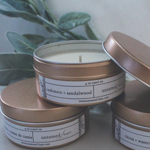 travel size candle tins